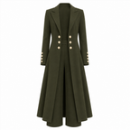 💖Women's Elegant Autumn 2 Piece Outfit Set with Retro Long Sleeve Coat and Simple Trousers